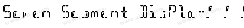 Seven Segment Displa字体转换